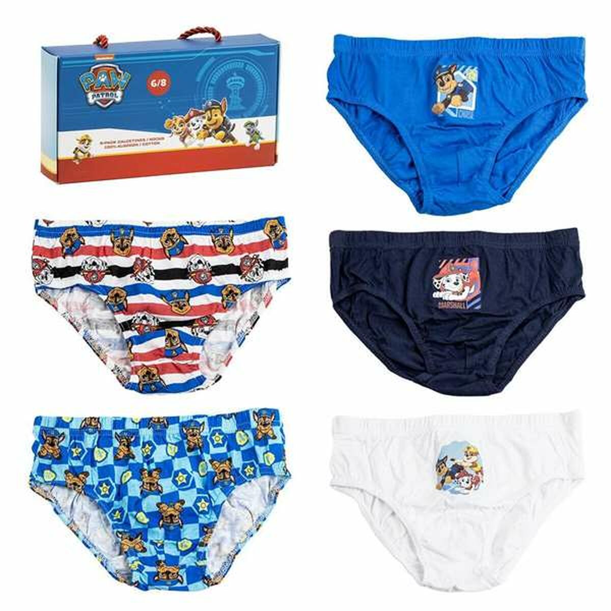 Pack de Calzoncillos The Paw Patrol Multicolor 5 Unidades