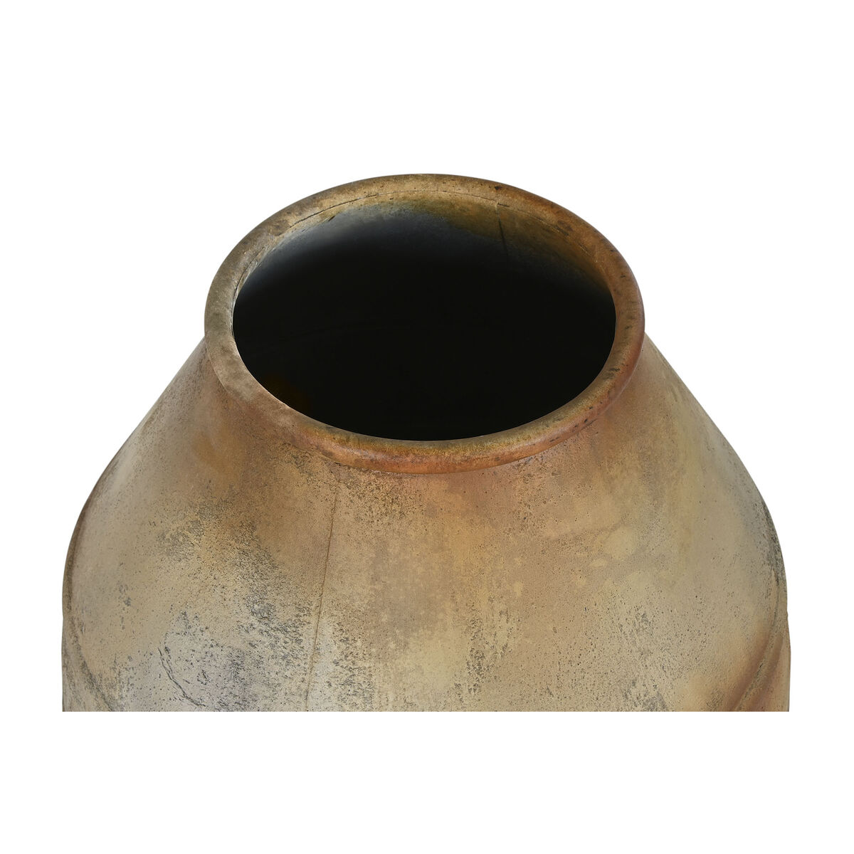 Jarrón Home ESPRIT Beige Metal 49 X 49 X 93 cm