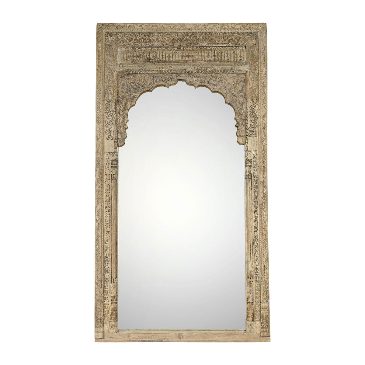 Espejo de pared Home ESPRIT Natural 160 x 14,5 x 260 cm