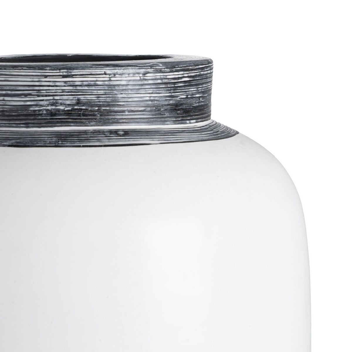 Jarrón Blanco Terracota 26 x 28 x 48 cm