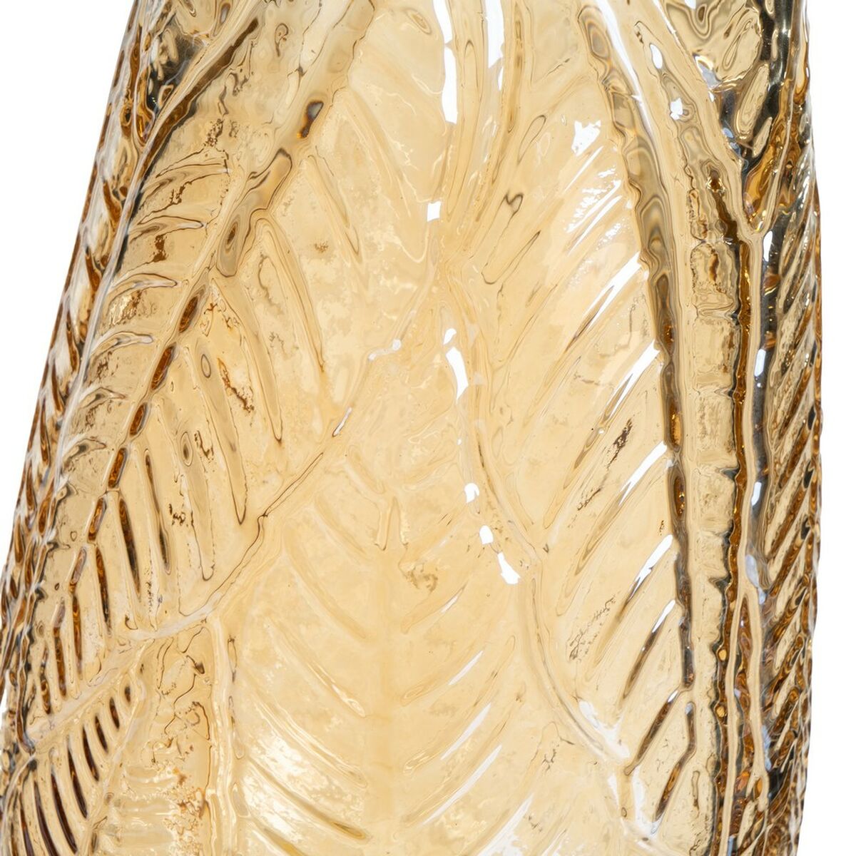 Jarrón Ambar Vidrio 17 x 17 x 26 cm