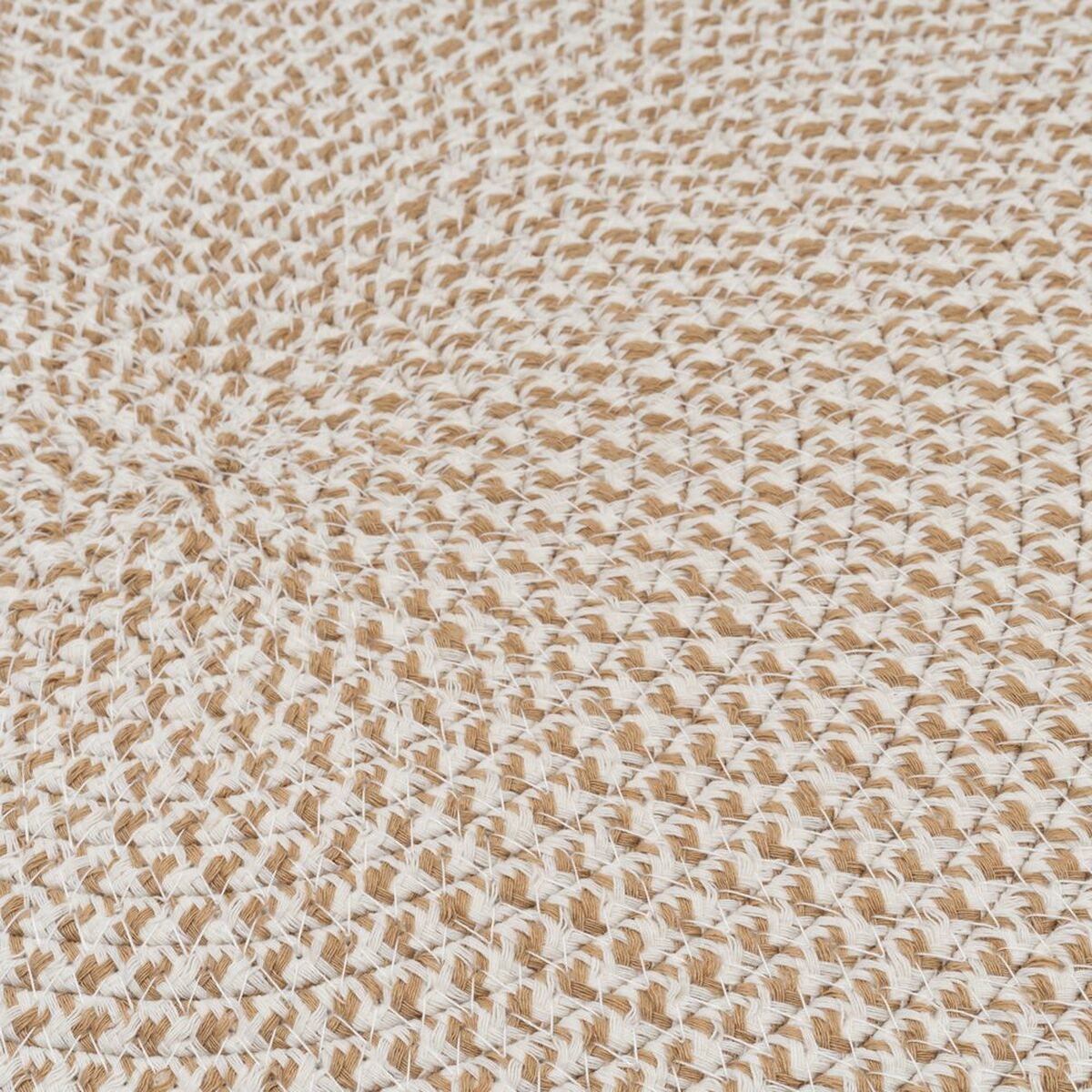 Alfombra Blanco Beige 90 x 90 x 0,2 cm
