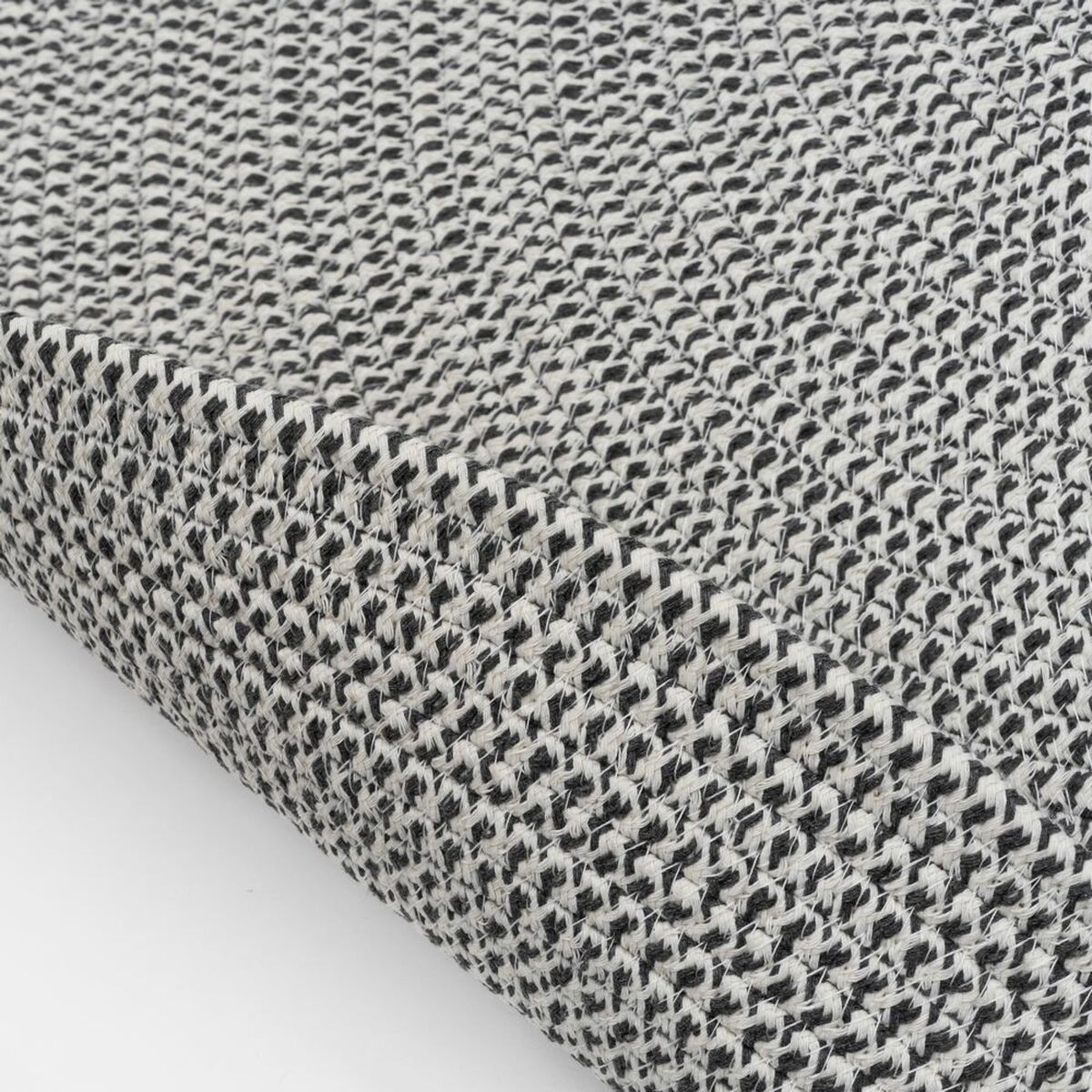 Alfombra Blanco Gris 90 x 90 x 0,2 cm