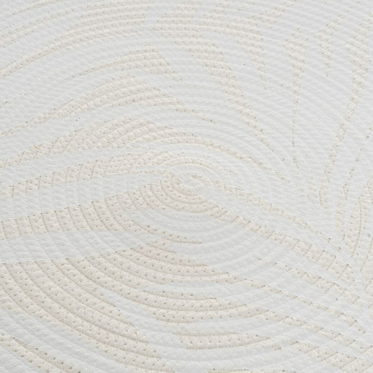 Alfombra Blanco Beige 90 x 90 x 0,5 cm