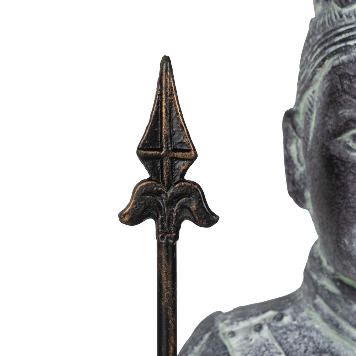 Figura Decorativa Gris Guerrero 38,5 x 34 x 122 cm