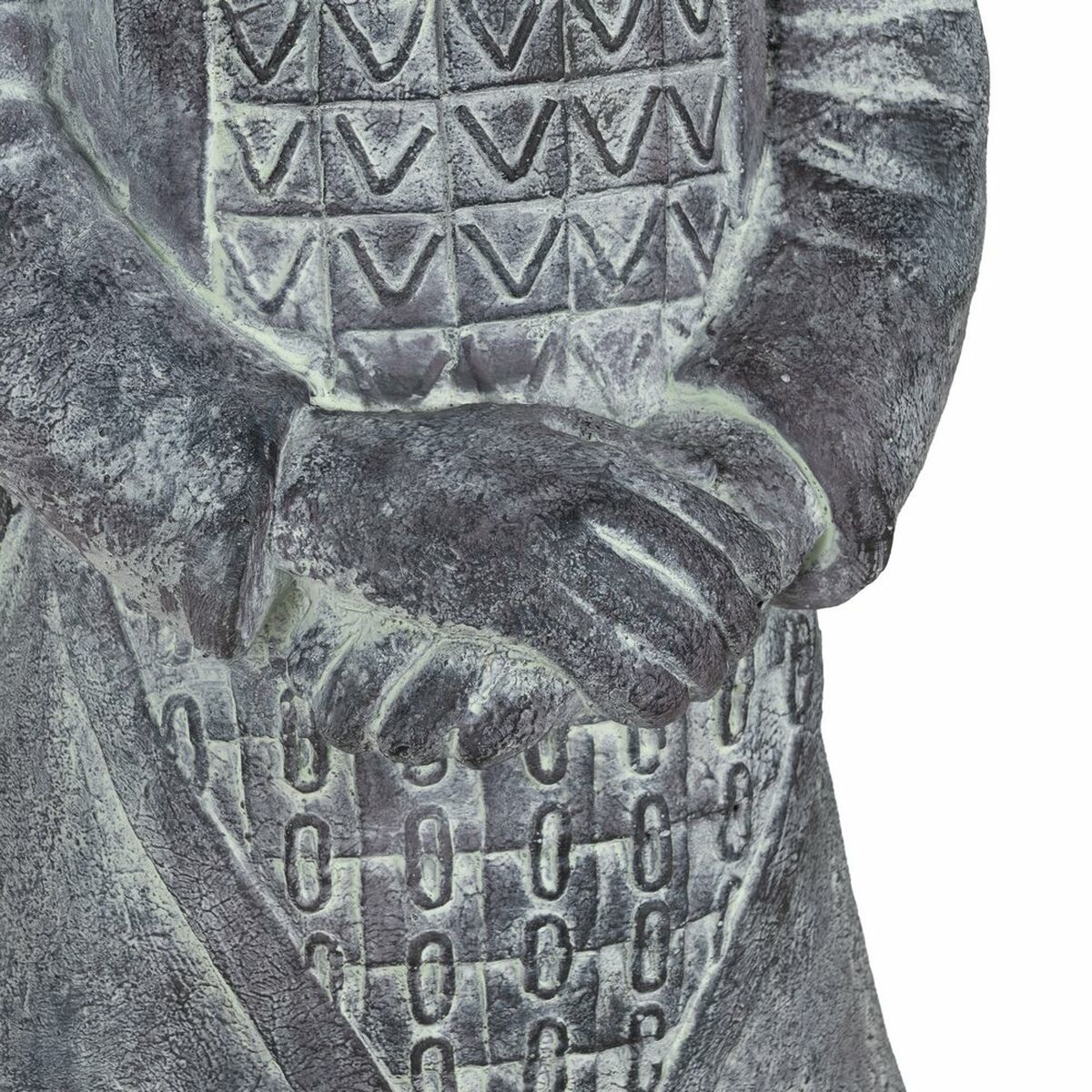 Figura Decorativa Gris Guerrero 41 x 33,5 x 122 cm