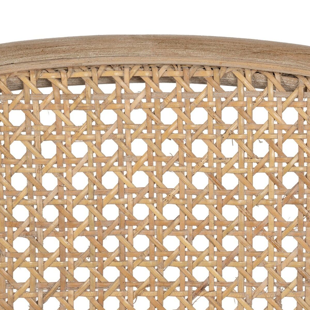 Silla de Comedor Beige Natural Madera de caucho Algodón Poliéster 41 x 41 x 89 cm