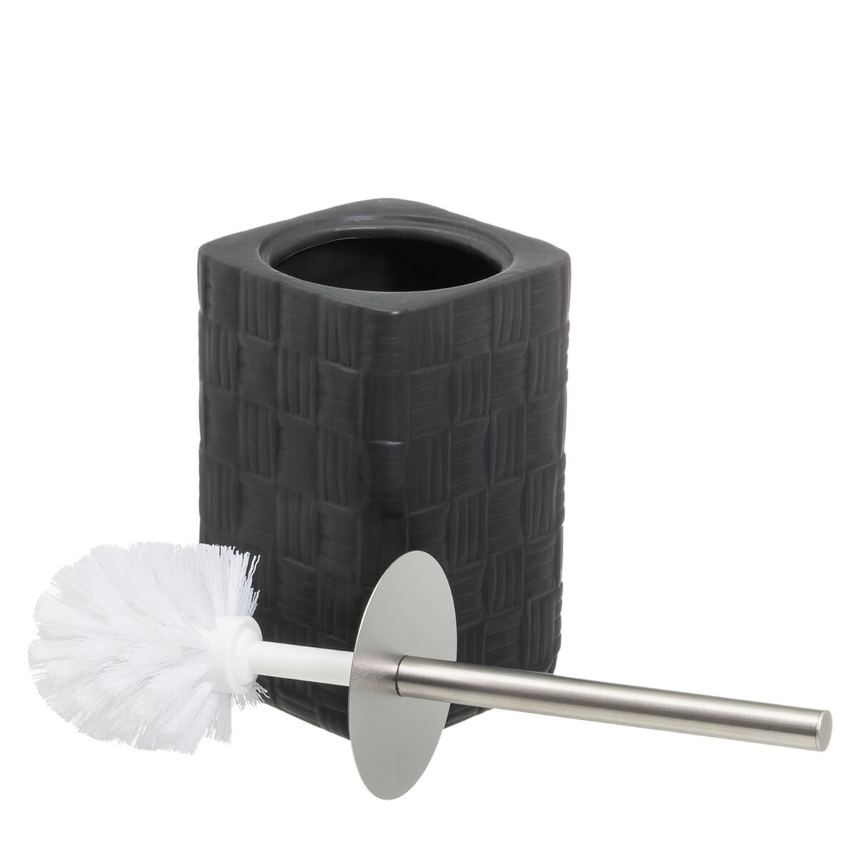 Escobilla para el Baño Negro Cerámica 11 x 11 x 33 cm