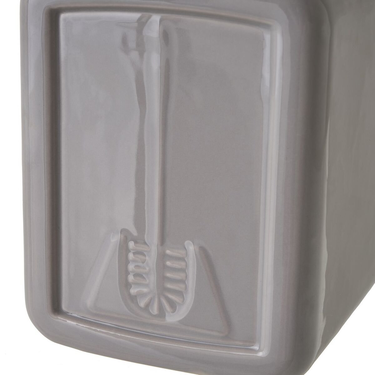 Escobilla para el Baño Gris Cerámica 11 x 11 x 30 cm