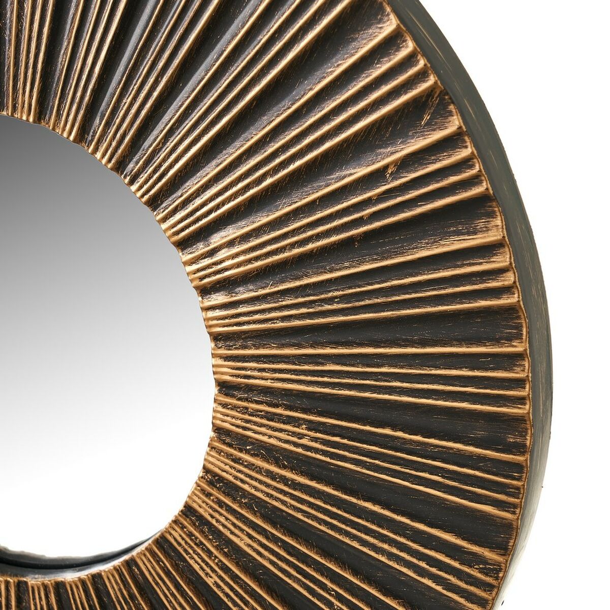 Espejo de pared Dorado 25 x 2 x 25 cm (3 Unidades)