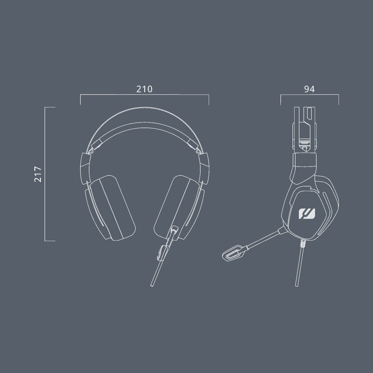 Auriculares Muse M-230 GH Negro