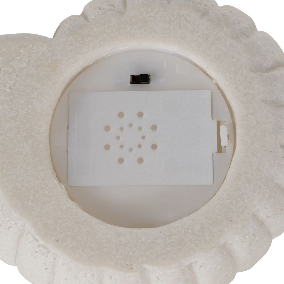 Lámpara de mesa Blanco Resina Piedra Arena 13,8 x 12 x 6 cm