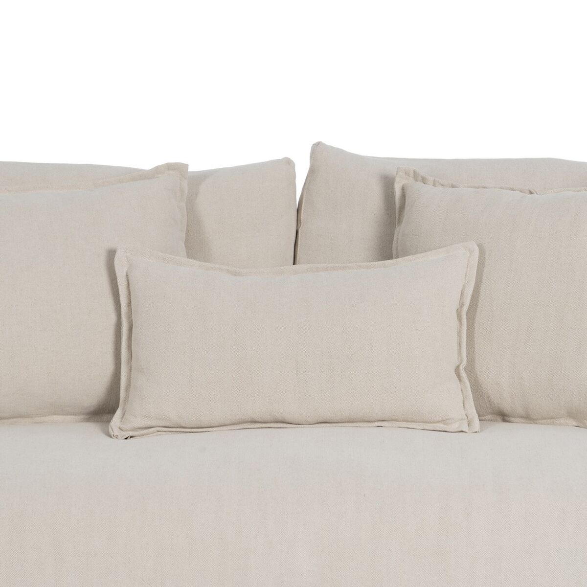 Sofá Negro Crema 215 x 94 x 94 cm