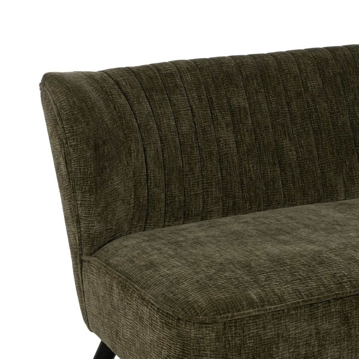 Sofá Negro Verde Dorado 134 x 74 x 70 cm