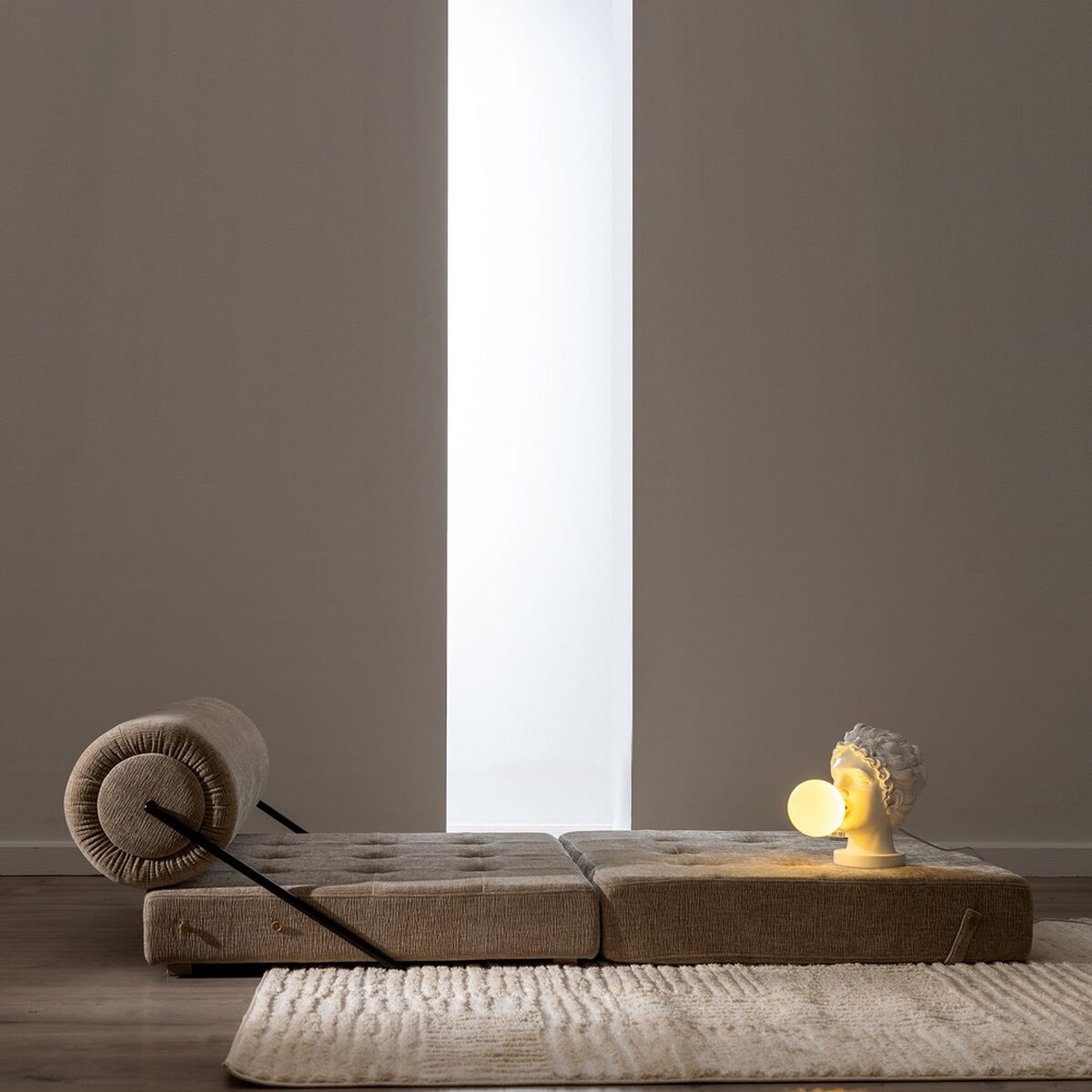 Sofá Beige 89 x 101 x 71 cm