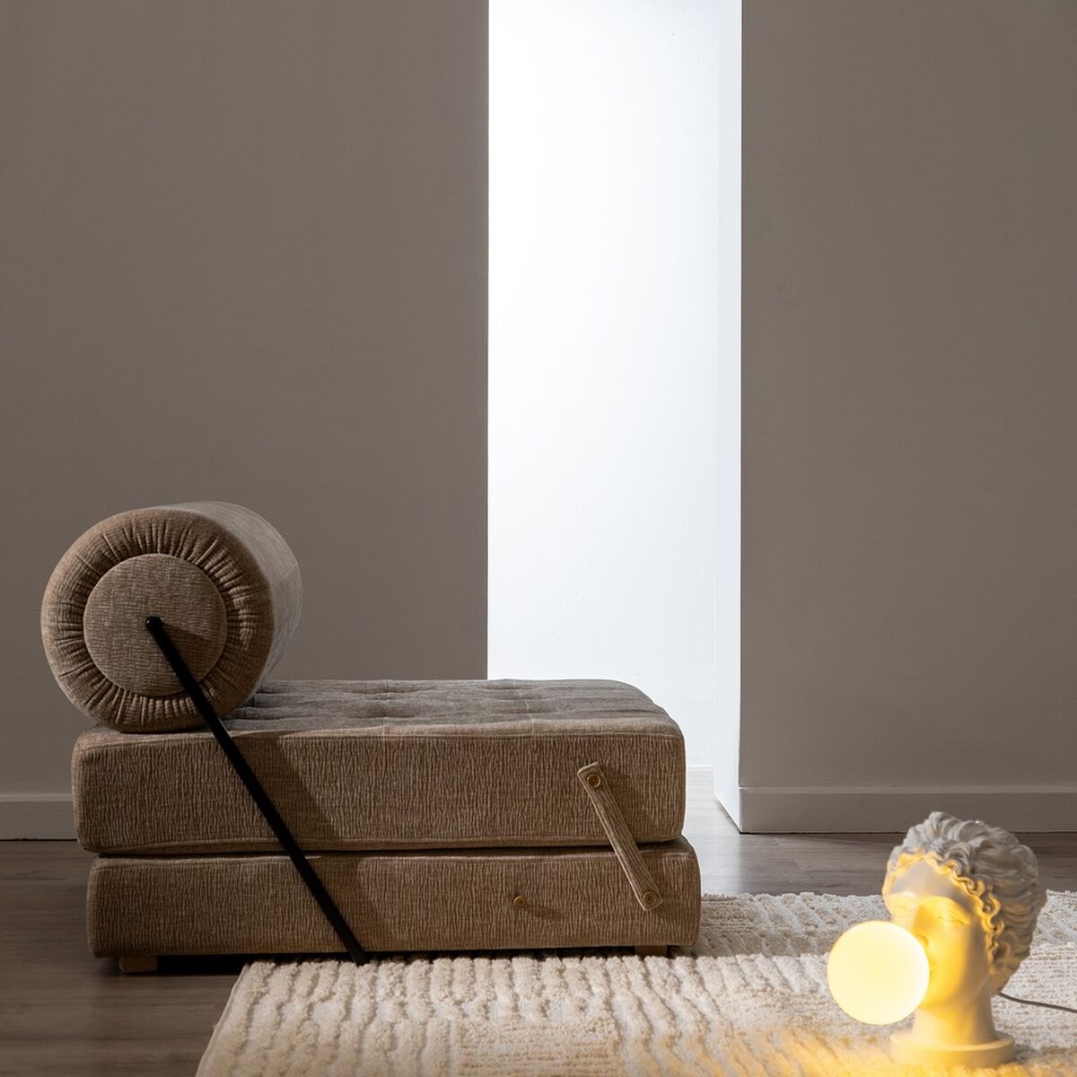 Sofá Beige 89 x 101 x 71 cm