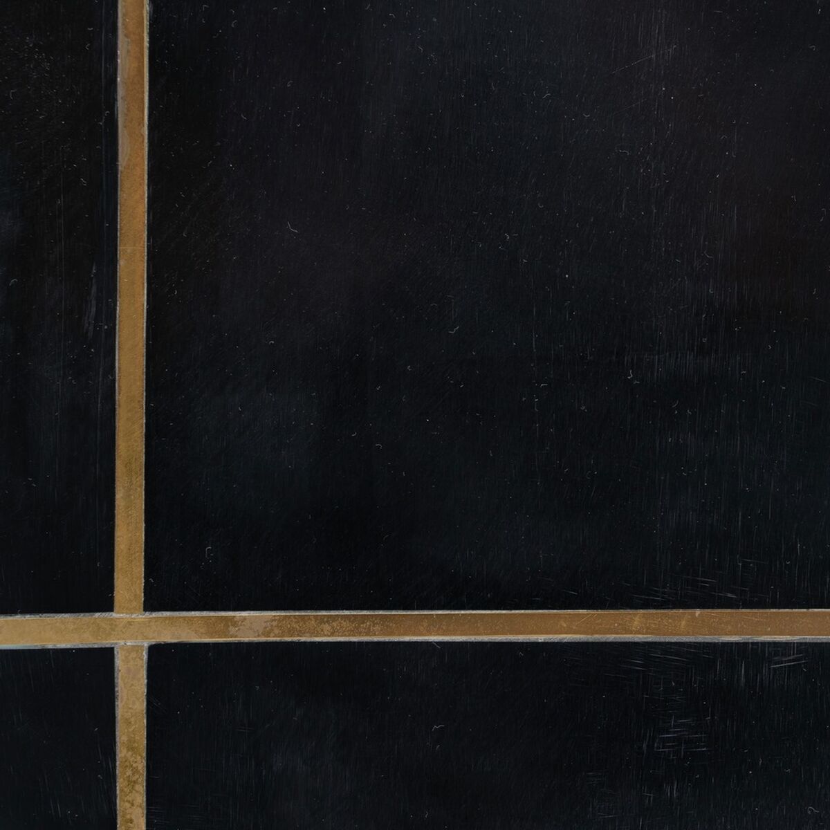 Mesa auxiliar Negro Dorado 38 x 38 x 43 cm