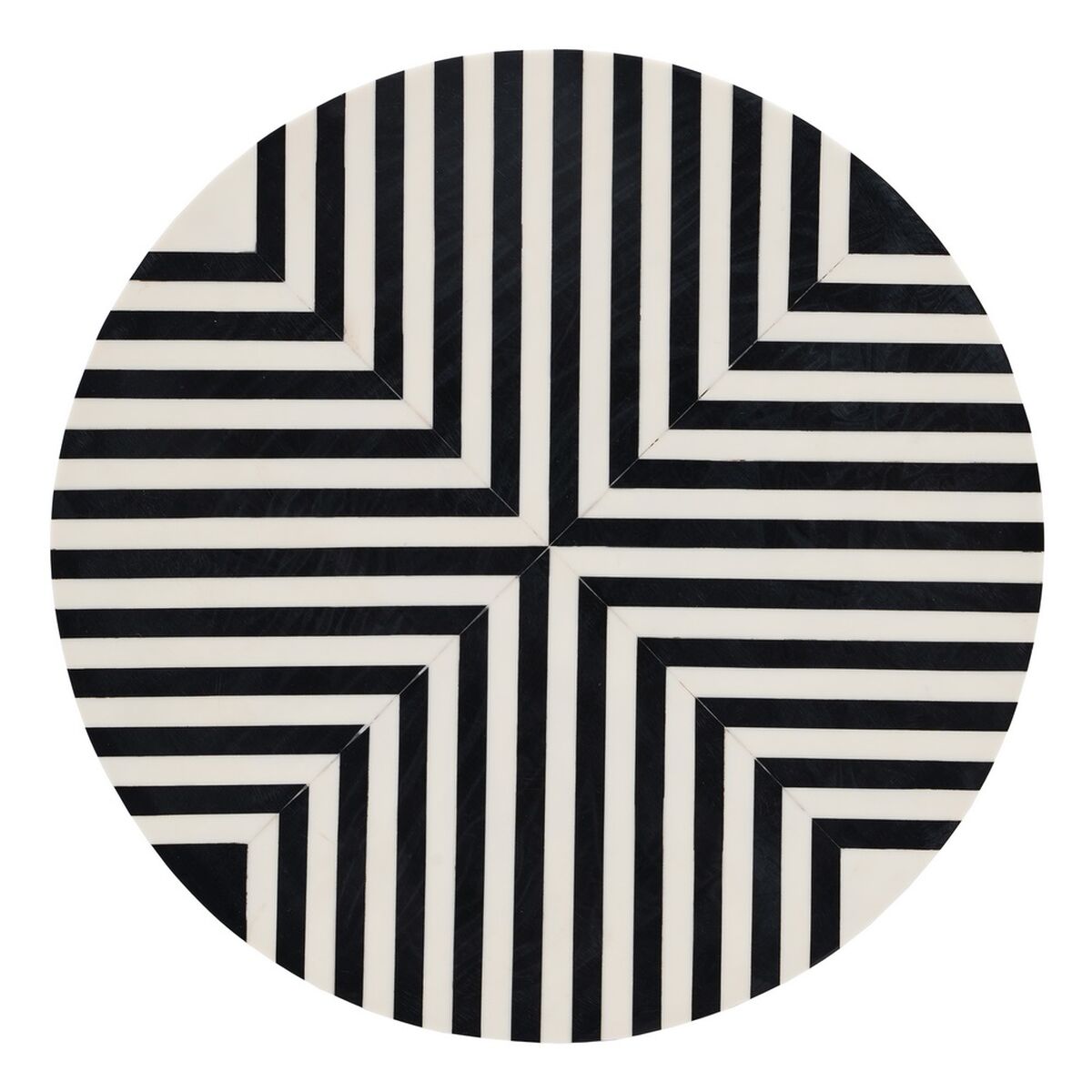 Mesa auxiliar Blanco Negro 38 x 38 x 50 cm