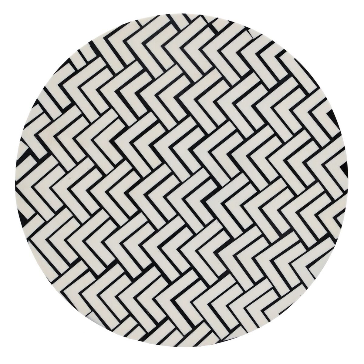 Mesa auxiliar Blanco Negro 38 x 38 x 50 cm