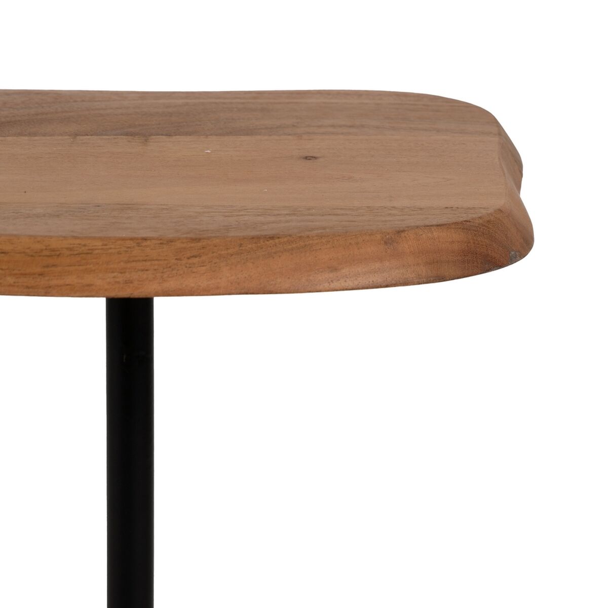 Mesa auxiliar Negro Natural 35 x 35 x 55 cm