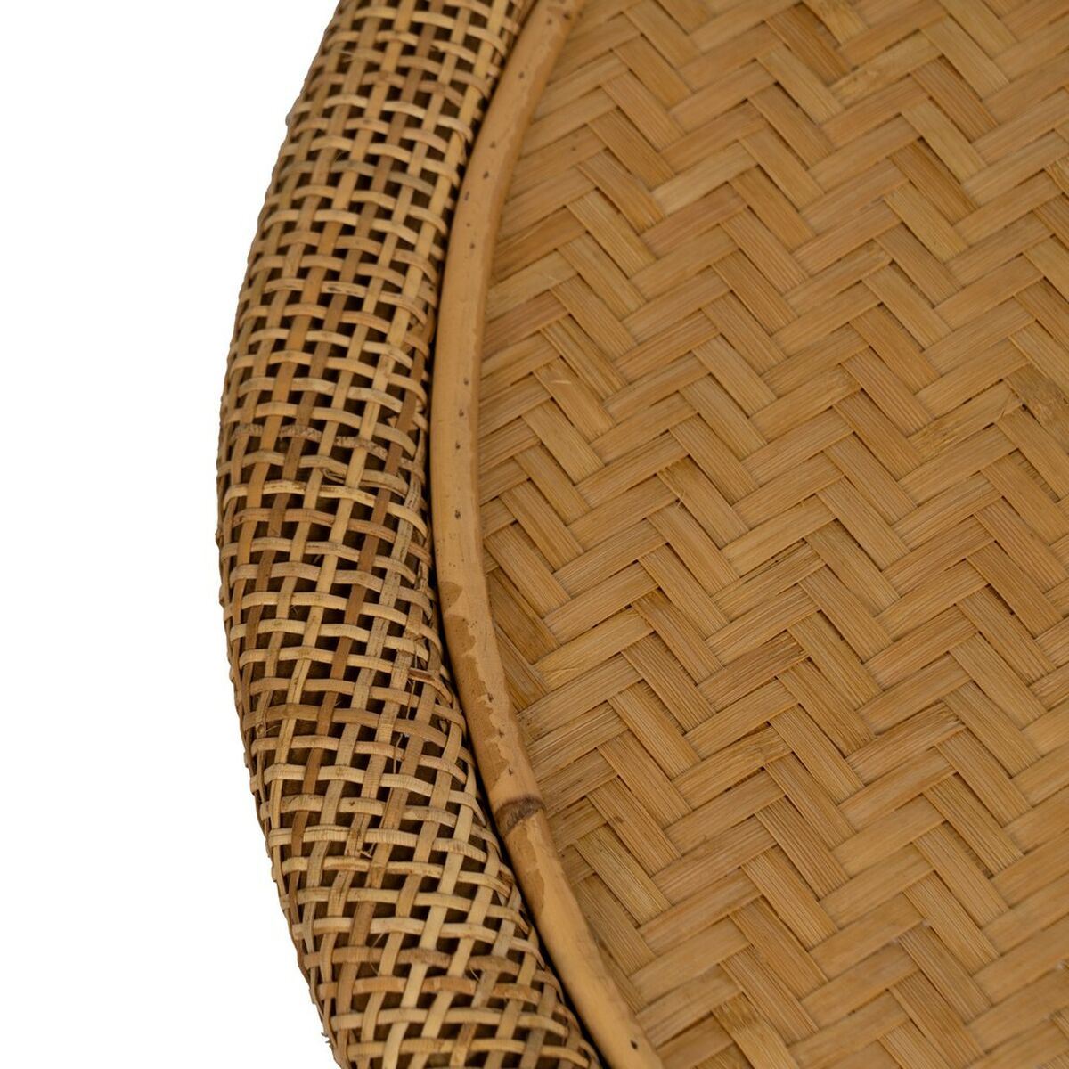 Mesa auxiliar RATÁN Beige 59 x 59 x 49,5 cm