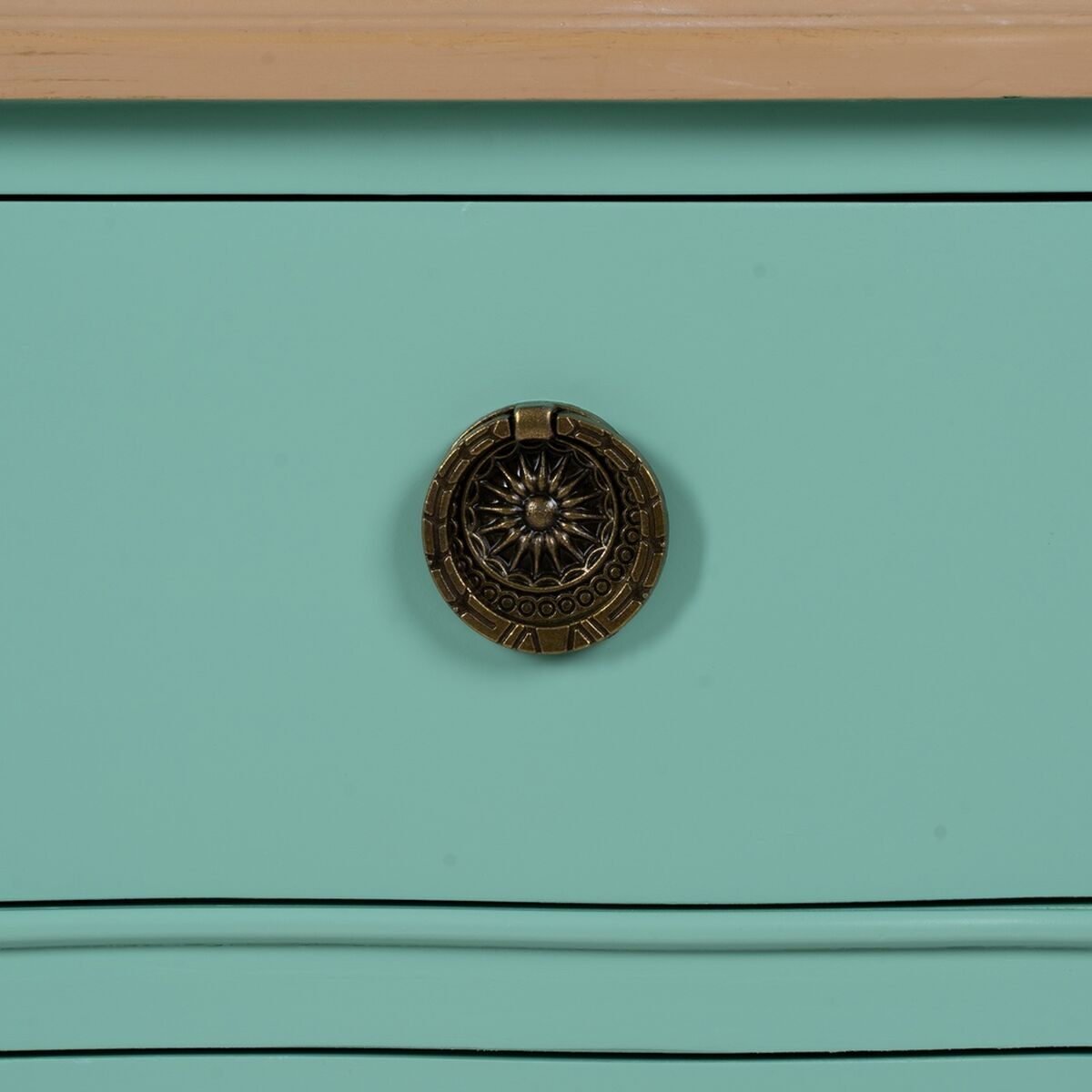 Mesita de Noche Turquesa 80 x 38 x 65,5 cm