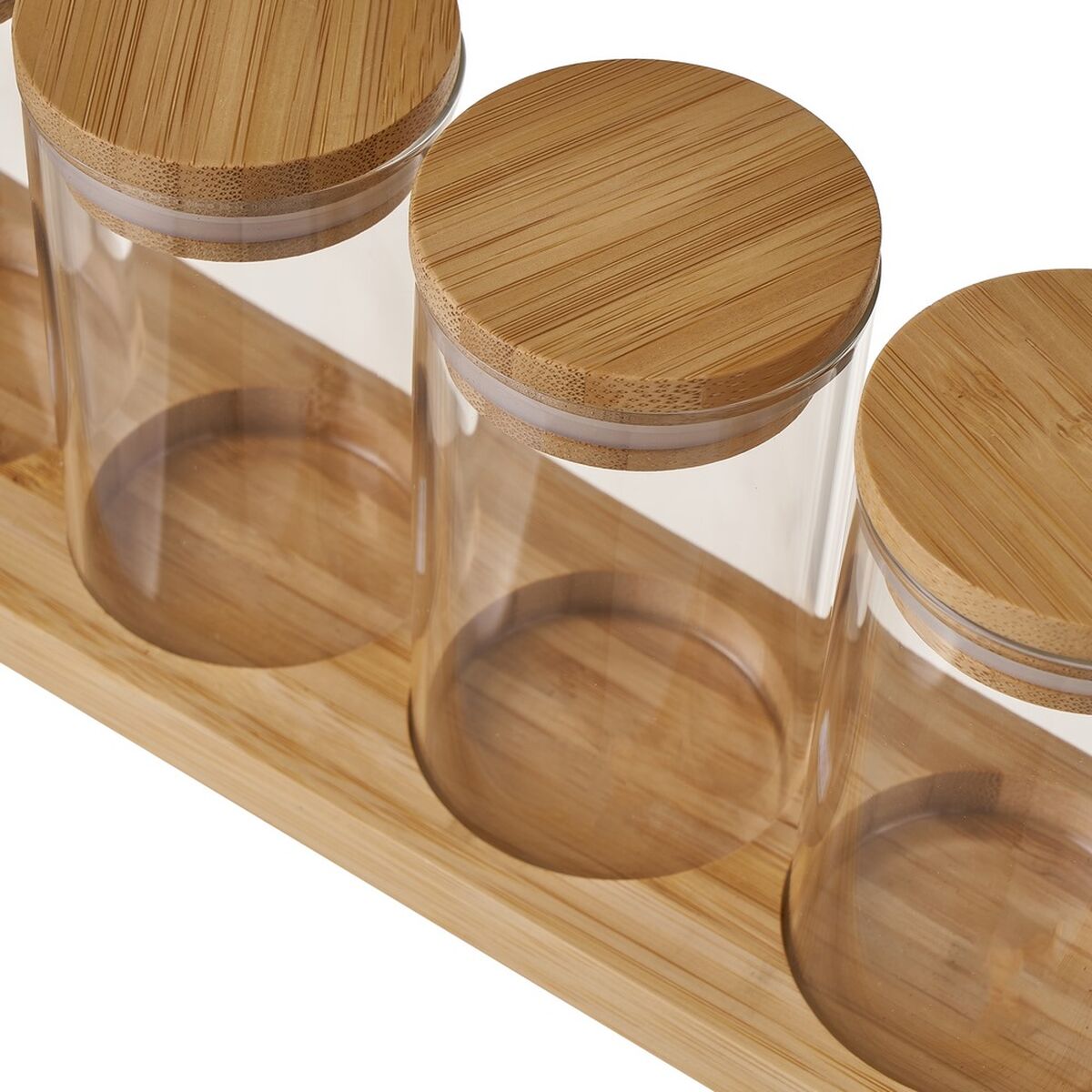 Set de 4 Botes Transparente 220 ml (4 Unidades)