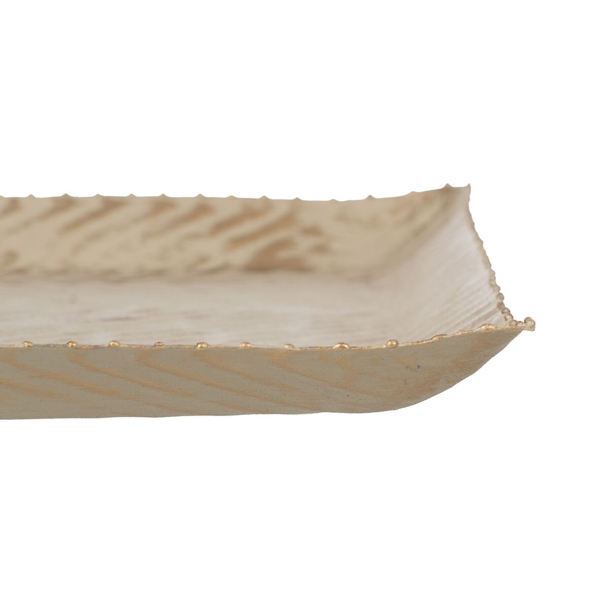 Bandeja decorativa Beige Dorado 30 x 30 x 2 cm