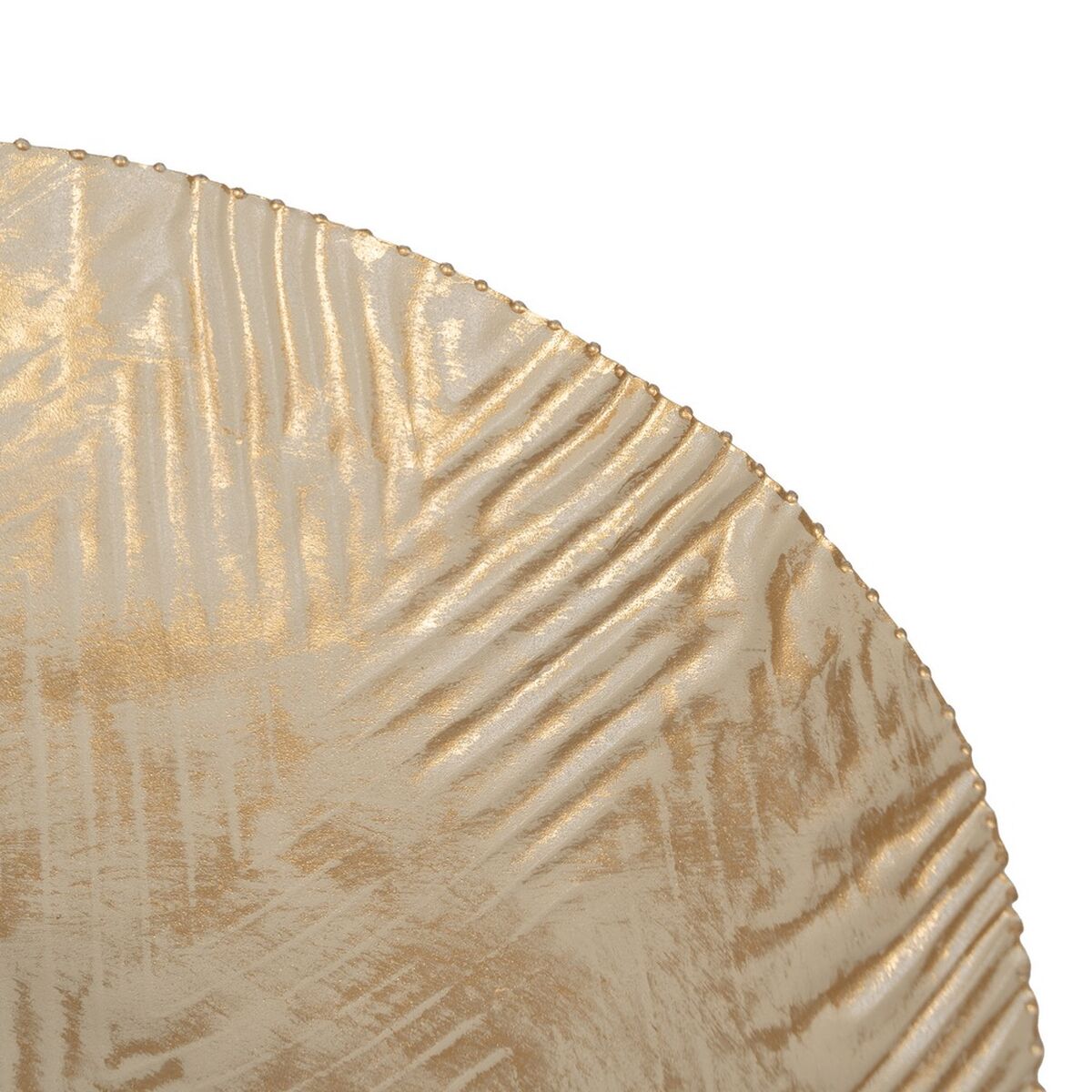 Centro de Mesa Beige Dorado Hierro 37 x 37 x 8 cm