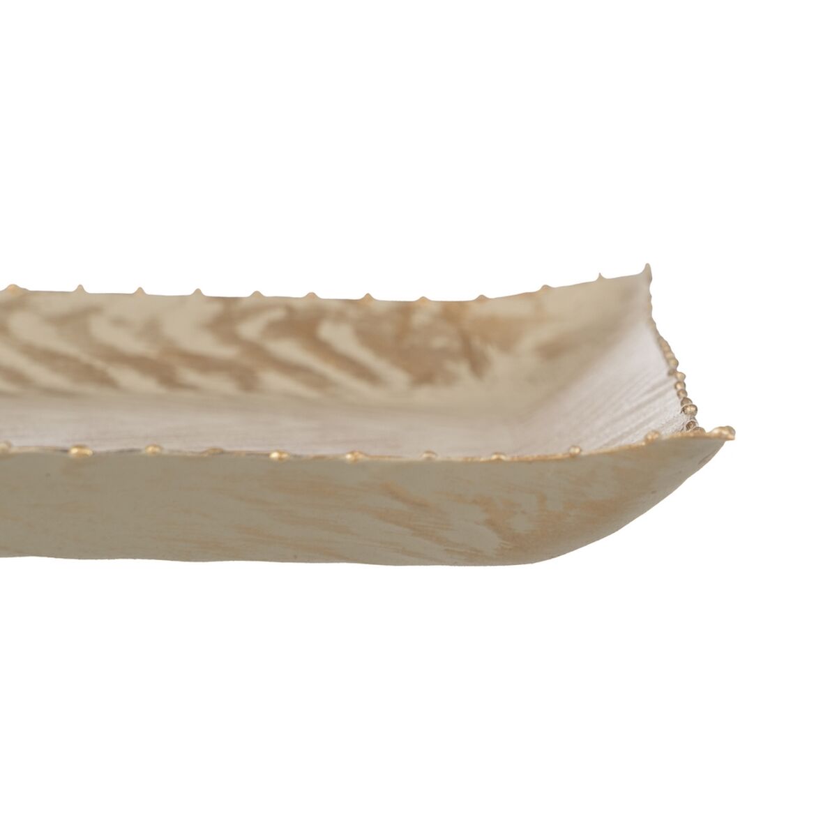 Bandeja decorativa Beige Dorado 26 x 26 x 2 cm