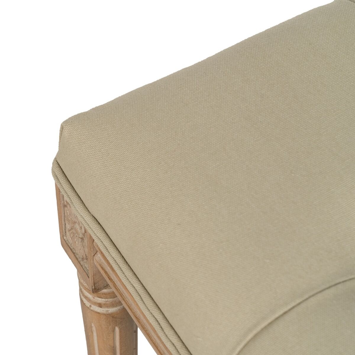 Banqueta Beige Madera de caucho 65 x 41 x 48 cm