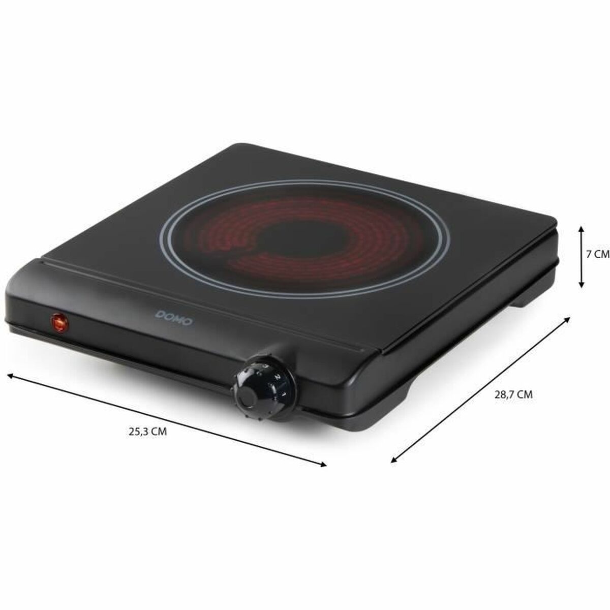 Placa Vitrocerámica DOMO DO30111KP 1250 W