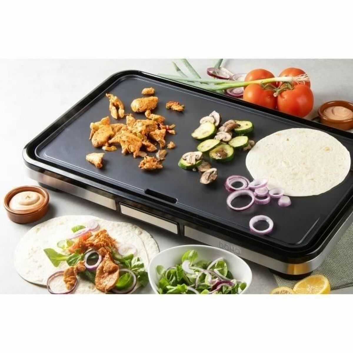 Plancha de Cocina DOMO DO9263G Negro Gris noir