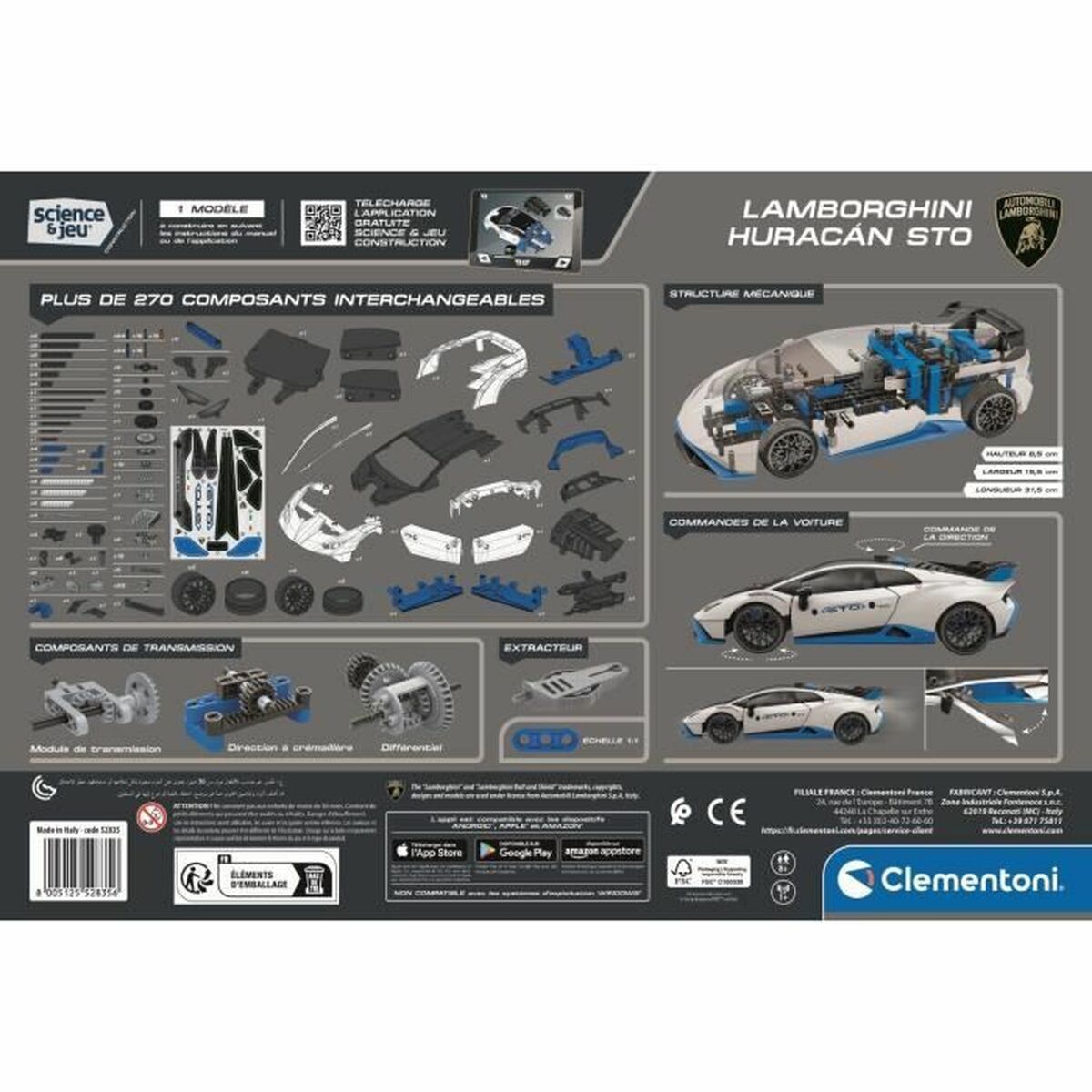 Coche Radio Control Clementoni Lamborghini Huracan STO