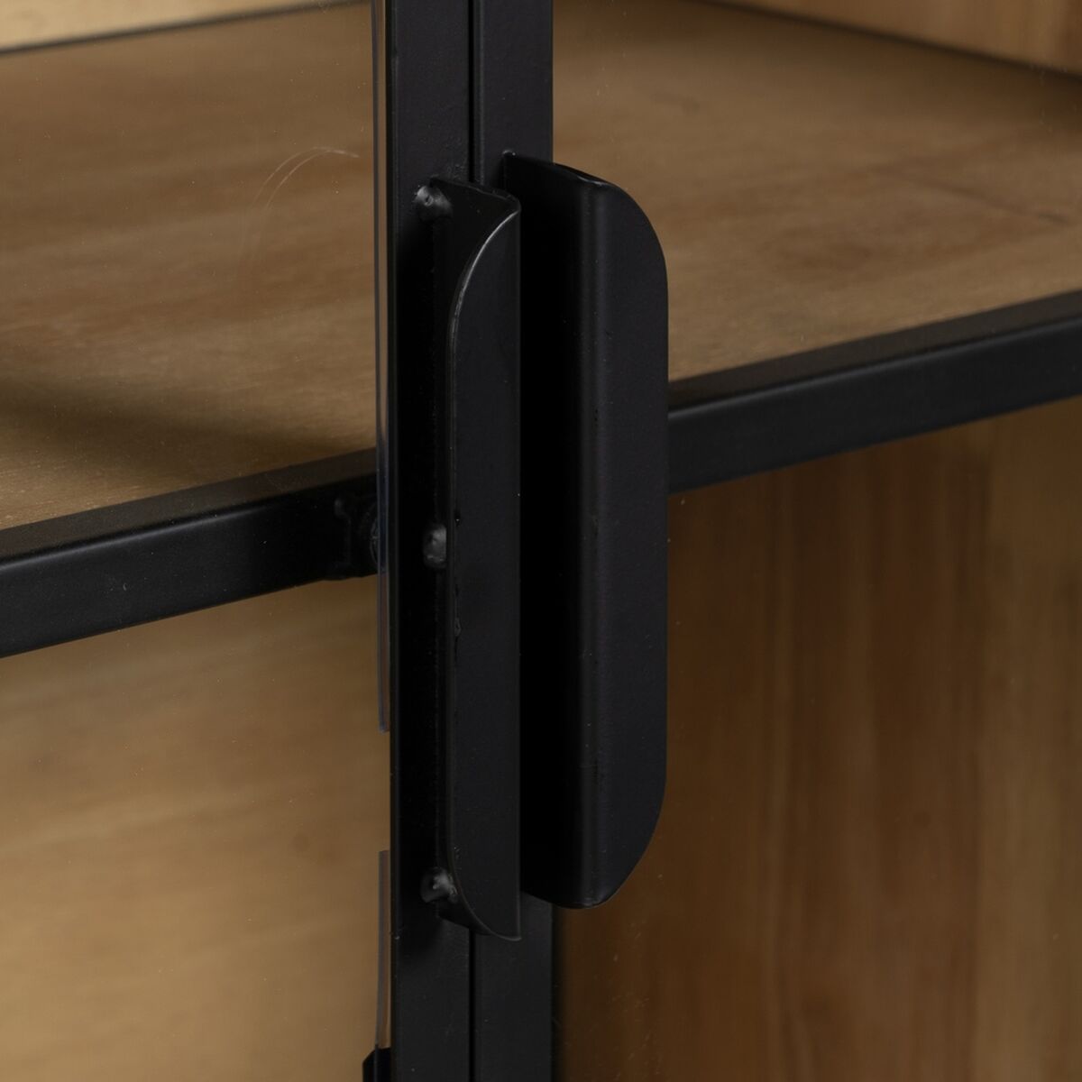 Vitrina Negro Natural 150 x 38 x 80 cm