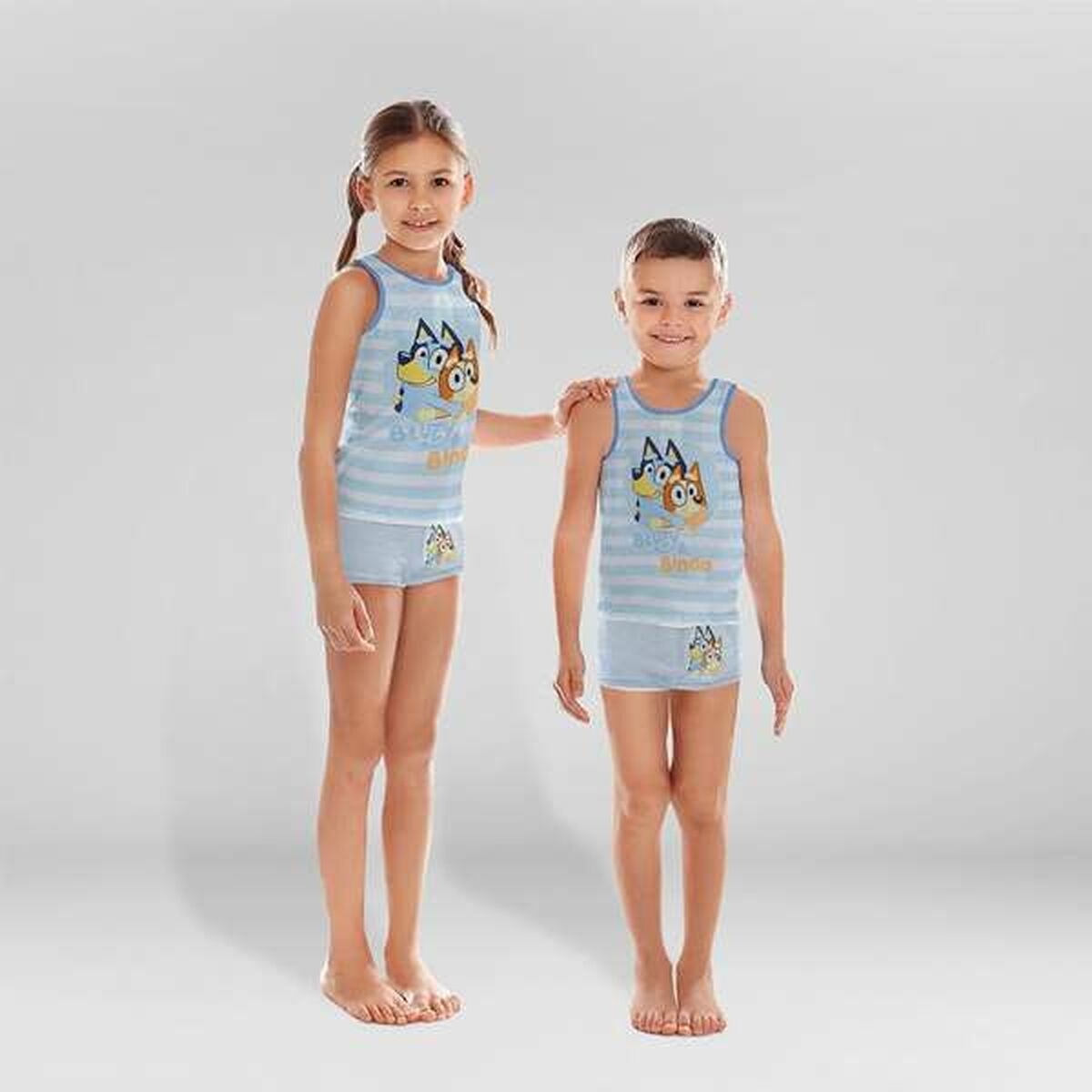 Pijama Infantil Bluey Azul claro (3 Años)