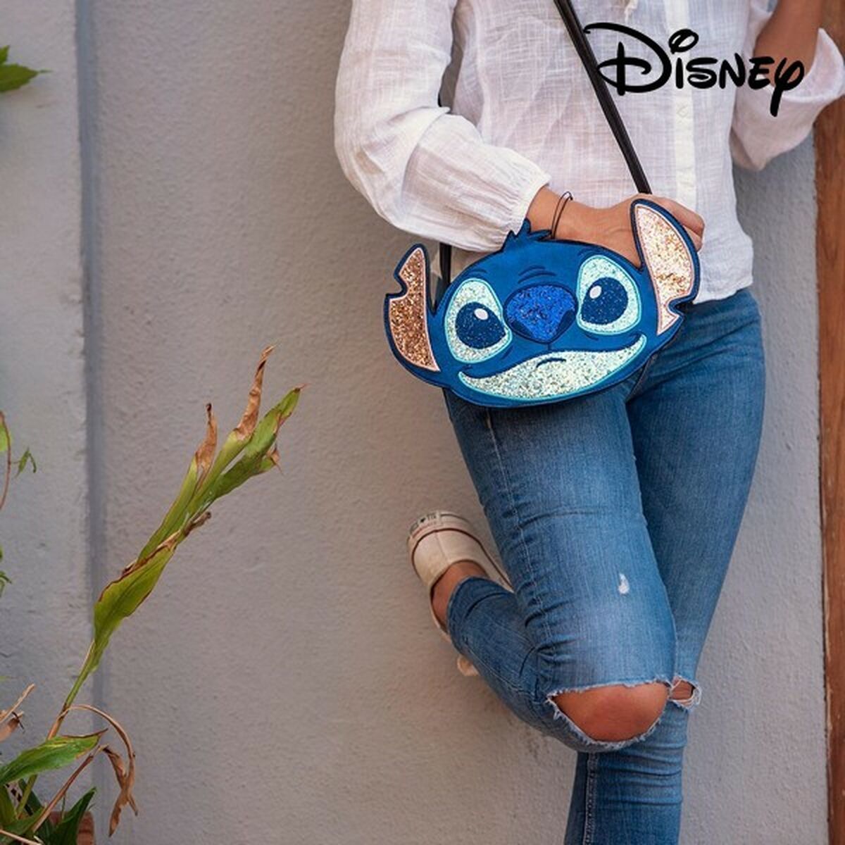Bolso Bandolera Stitch Disney 72809 Azul 26,5 x 18,0 x 5,0 cm