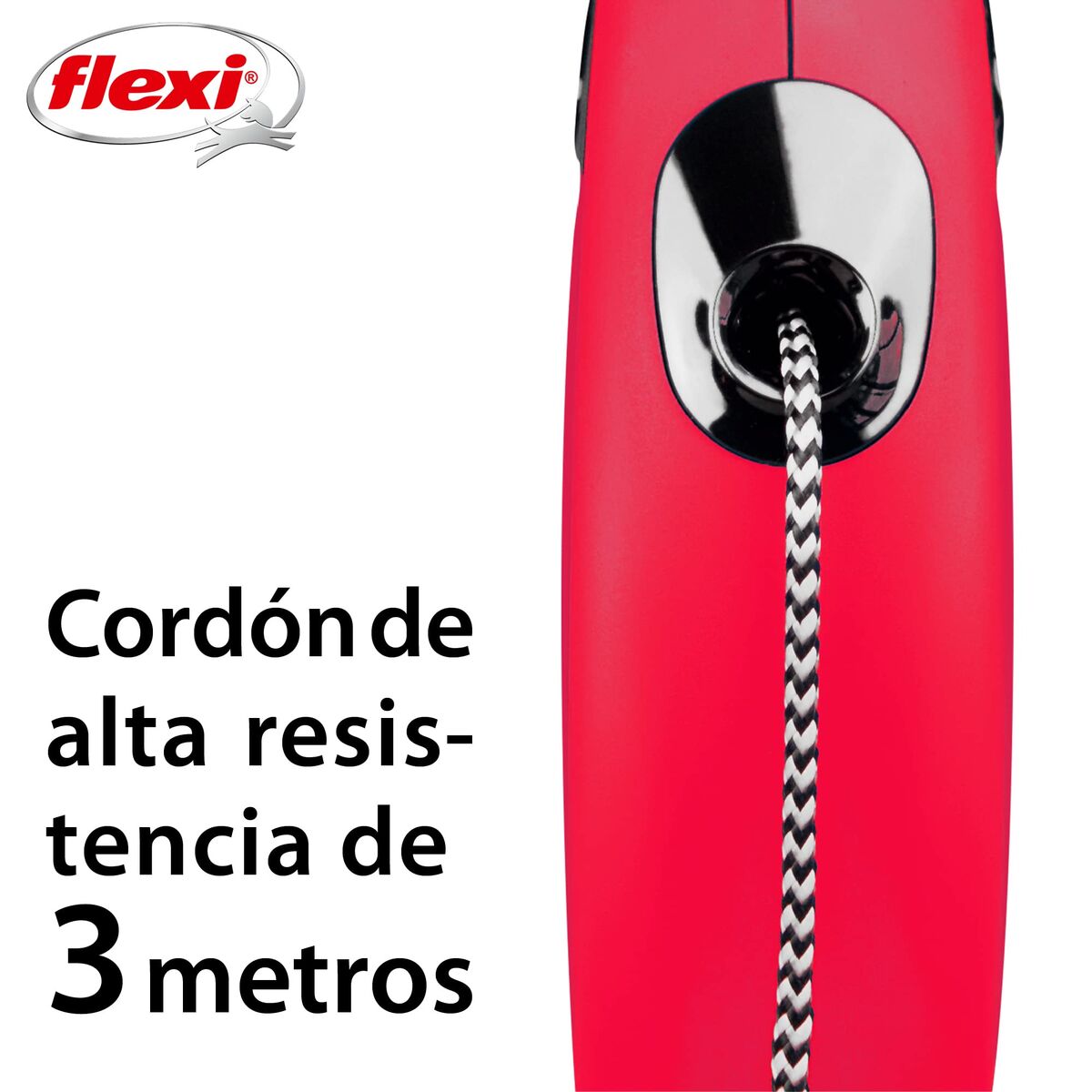 Correa para Perro Trixie Classic XS Rojo 3 m