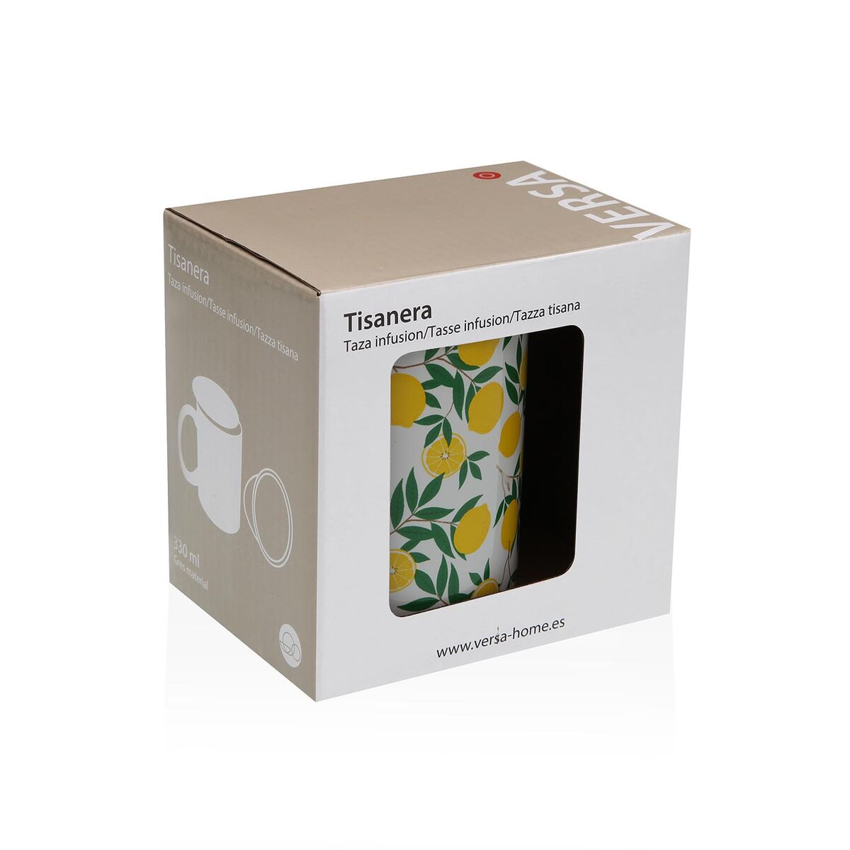 Taza con Filtro para Infusiones Versa Limón