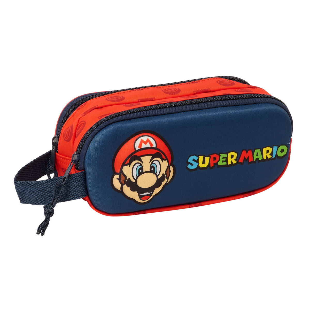 Mochila Escolar Super Mario Rojo Azul marino 21 x 8 x 6 cm
