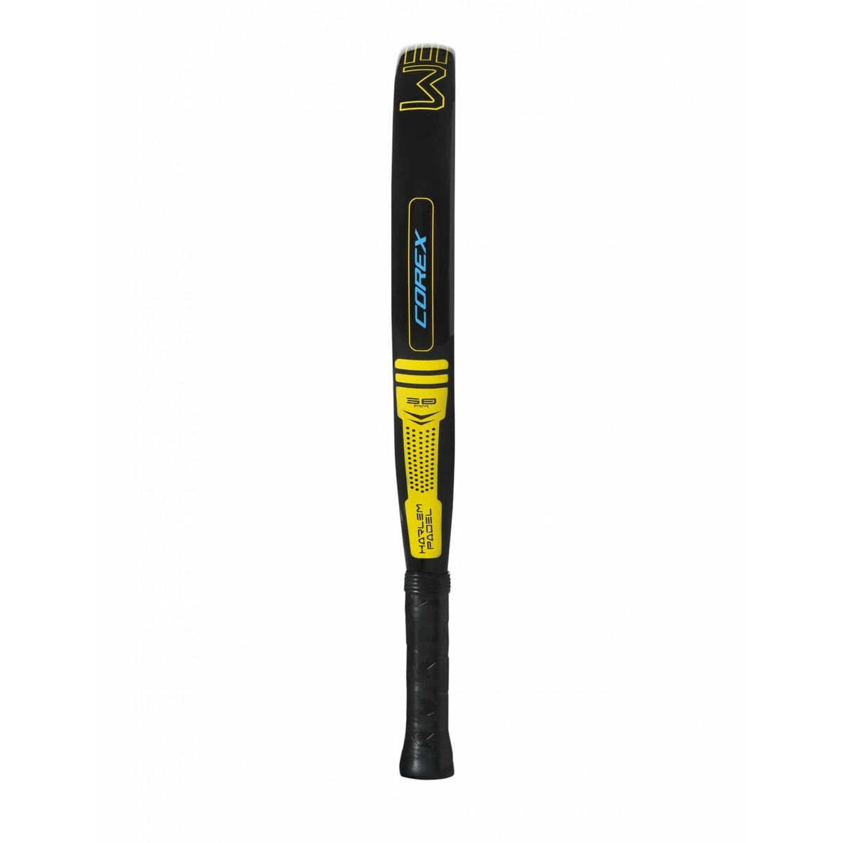 Pala de Pádel Harlem Padel Corex 18K Amarillo Azul Negro Gris