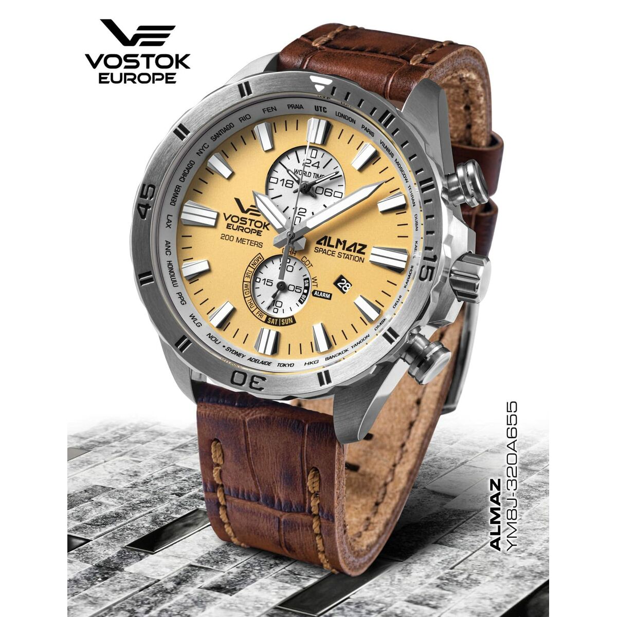 Reloj Hombre Vostok Beige (Ø 47 mm)