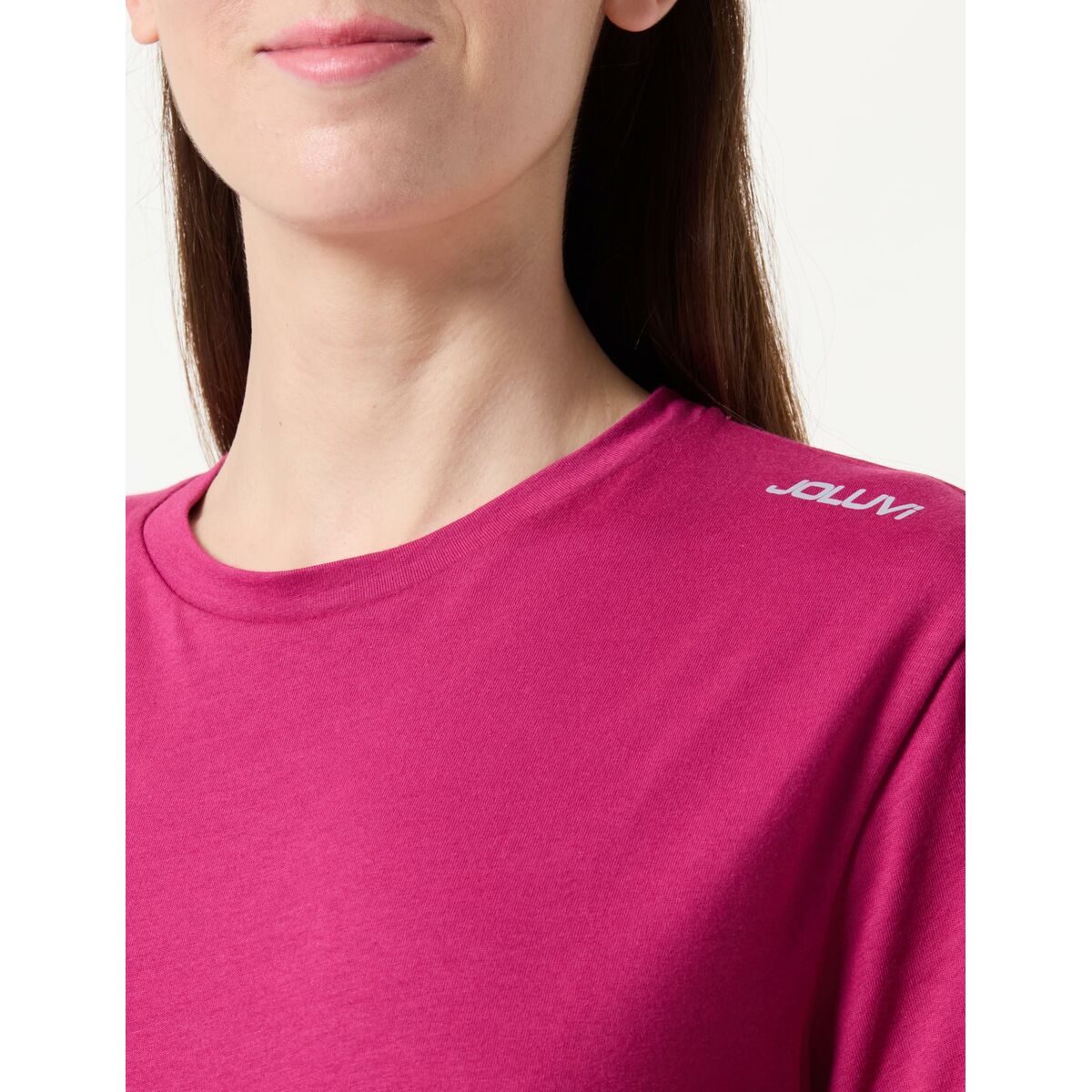 Camiseta de Manga Corta Mujer Joluvi Combed Cotton Morado