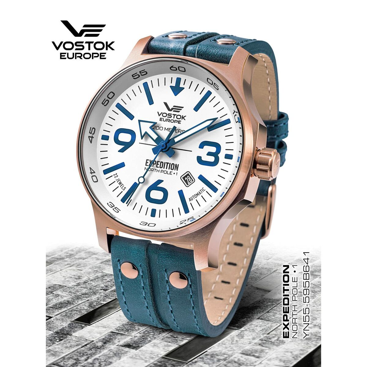 Reloj Hombre Vostok VOSTOK EXPEDITION YN55-595B641 Blanco (Ø 47 mm)