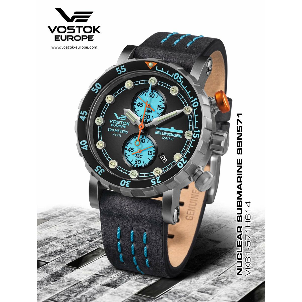 Reloj Hombre Vostok Negro Gris