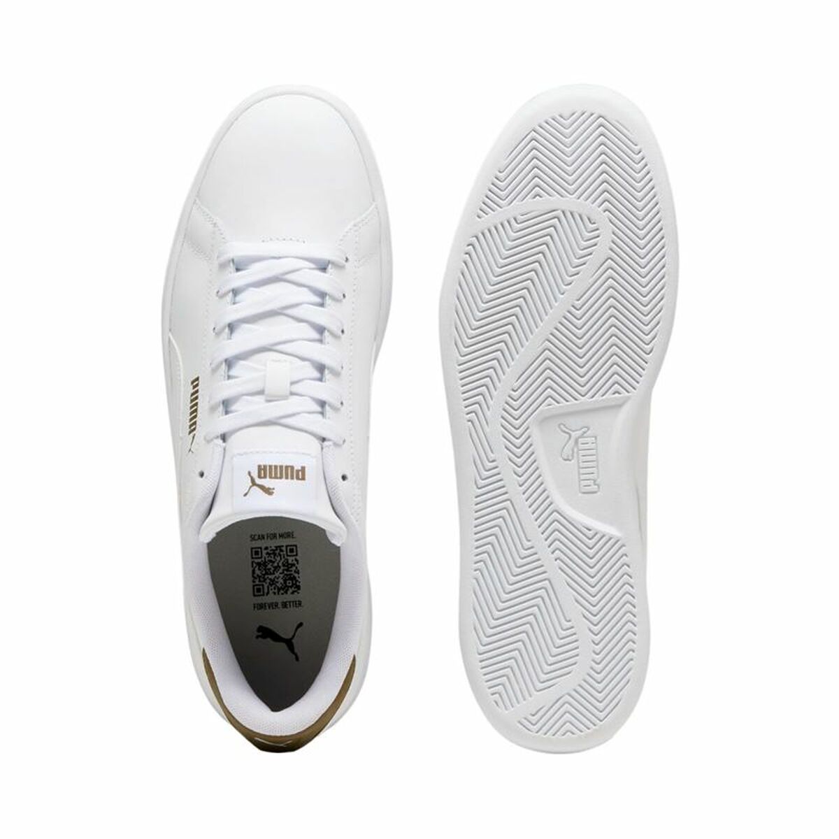Zapatillas Casual de Mujer Puma Smash 3.0 L Blanco Verde