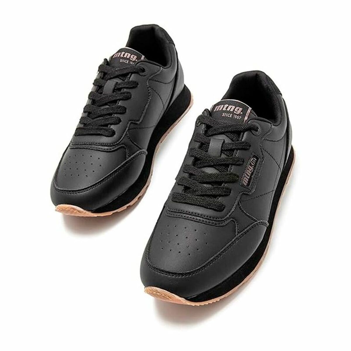 Zapatillas Casual de Mujer Mustang Joggo Negro