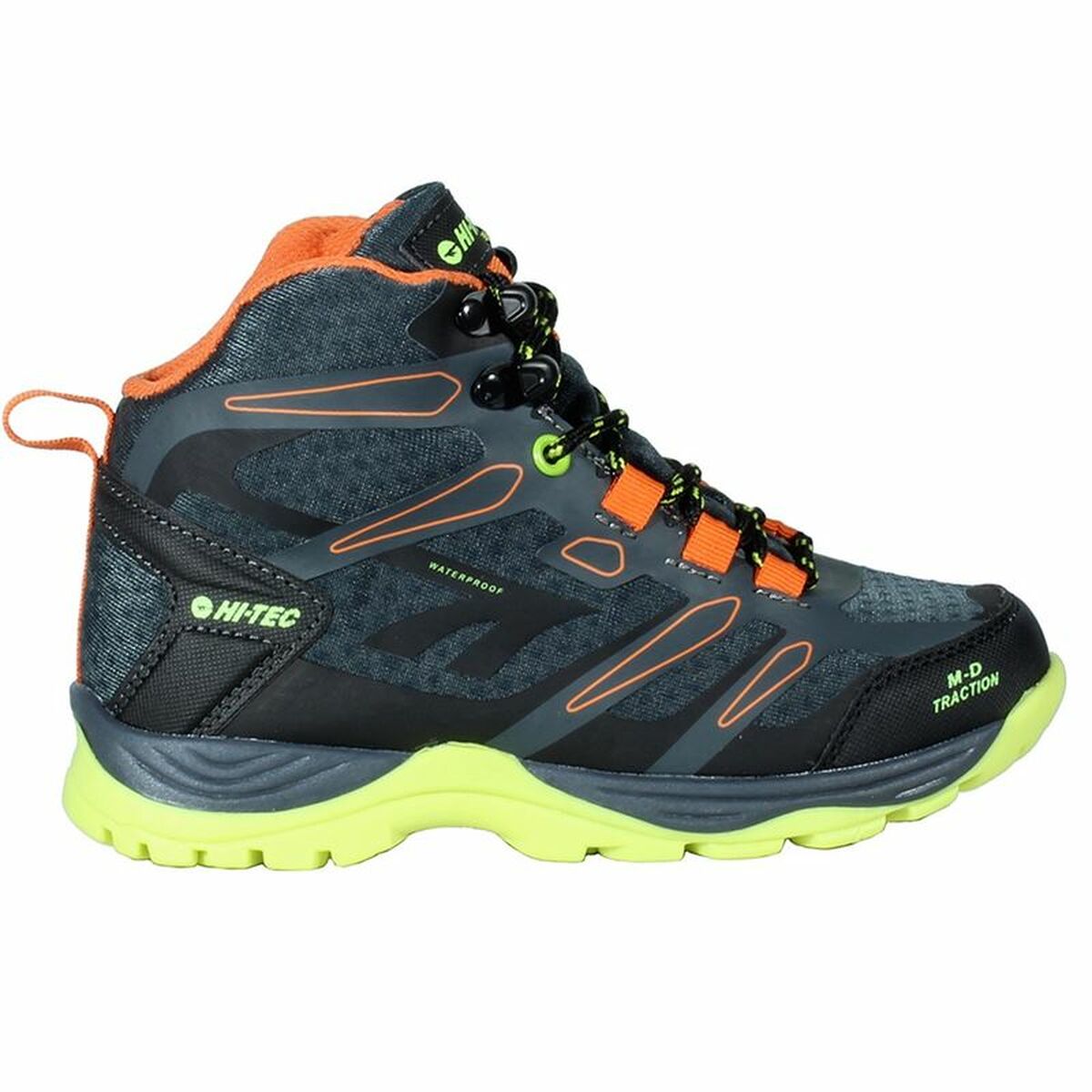 Botas de Montaña Hi-Tec Toubkal Mid Waterproof Negro Gris claro