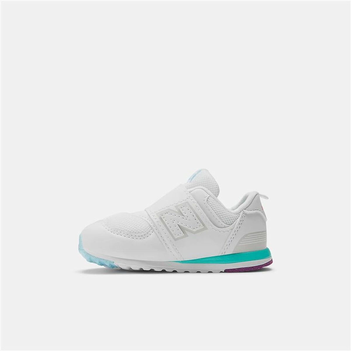 Zapatillas Deportivas Infantiles New Balance 574 NEW-B HOOK LOOP Blanco