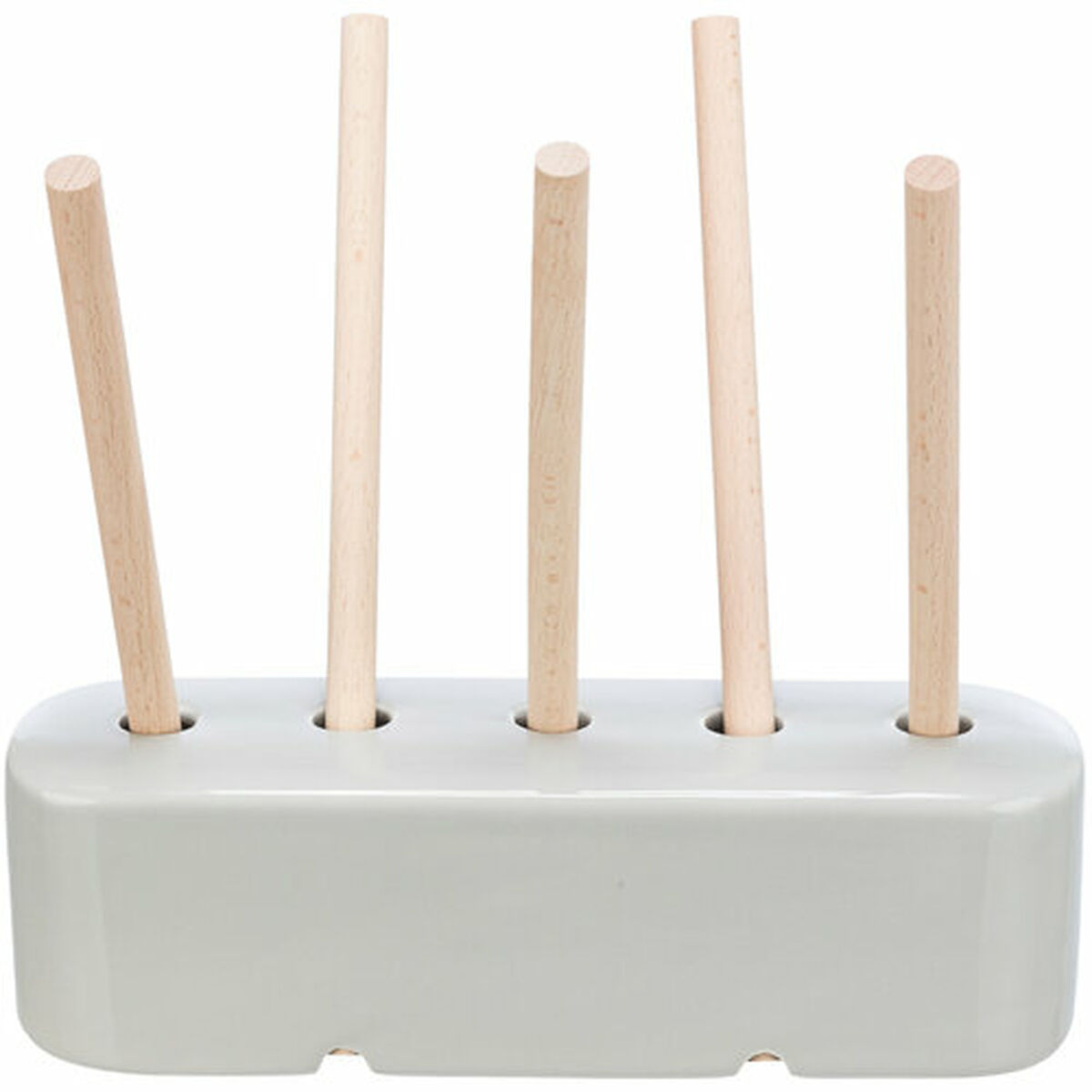 Comedero Trixie Gris Madera Cerámica 26 × 23 × 17 CM Heno